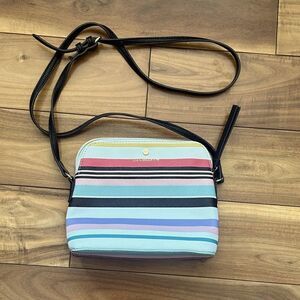 Liz Claiborne striped cross body